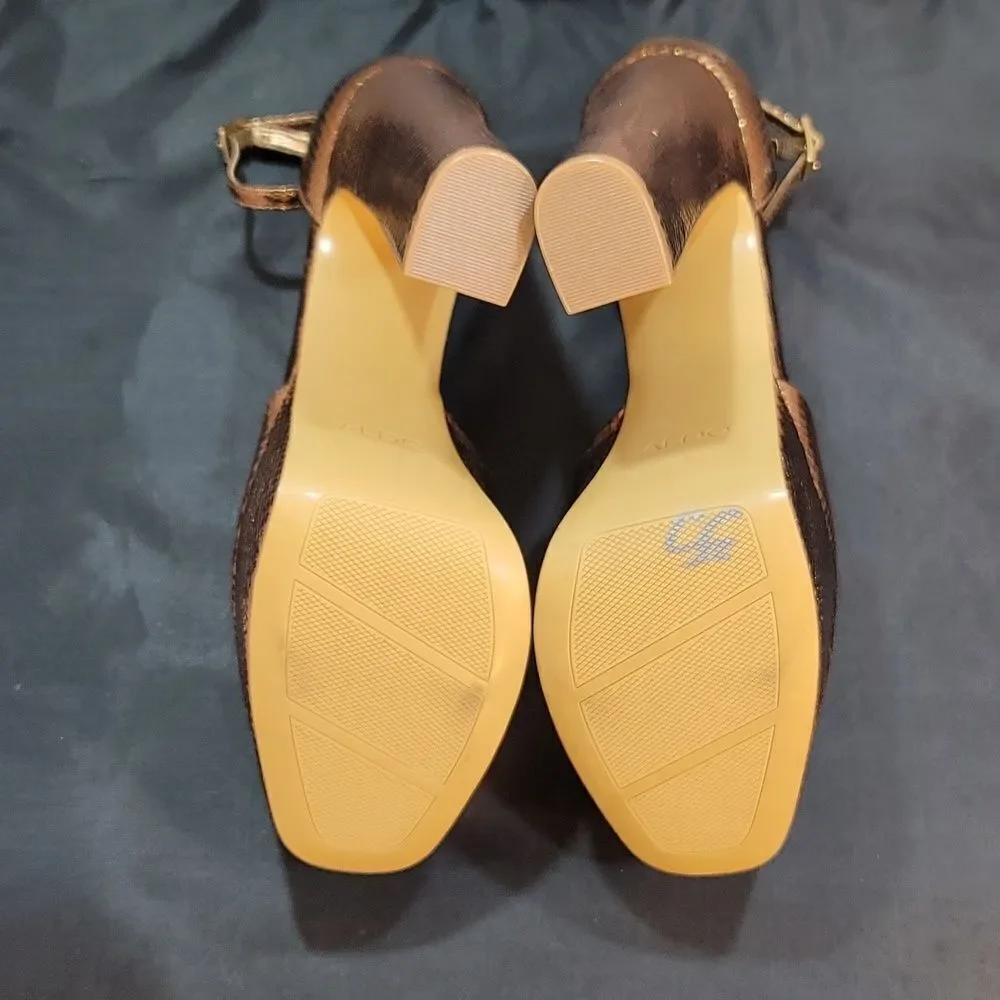 BRAND NEW ALDO JACEY WOMEN'S MISCELLANEOUS BLOCK HEEL SANDAL S2